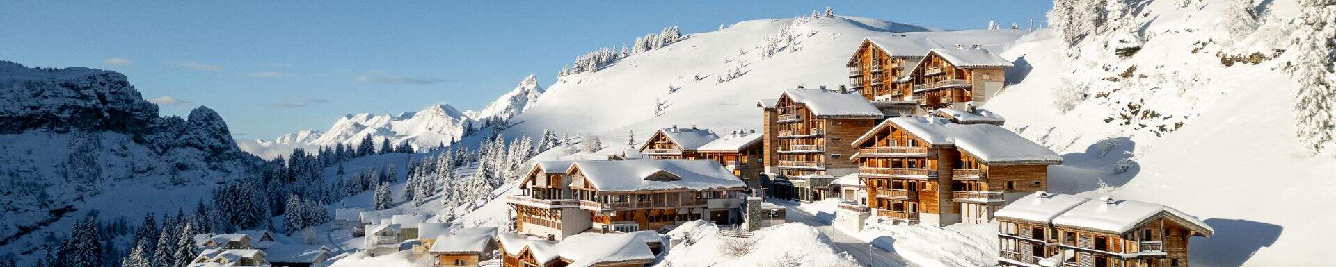 Beautifully located chalets on a sunny mountain top in Grand Massif bookable at Sunweb