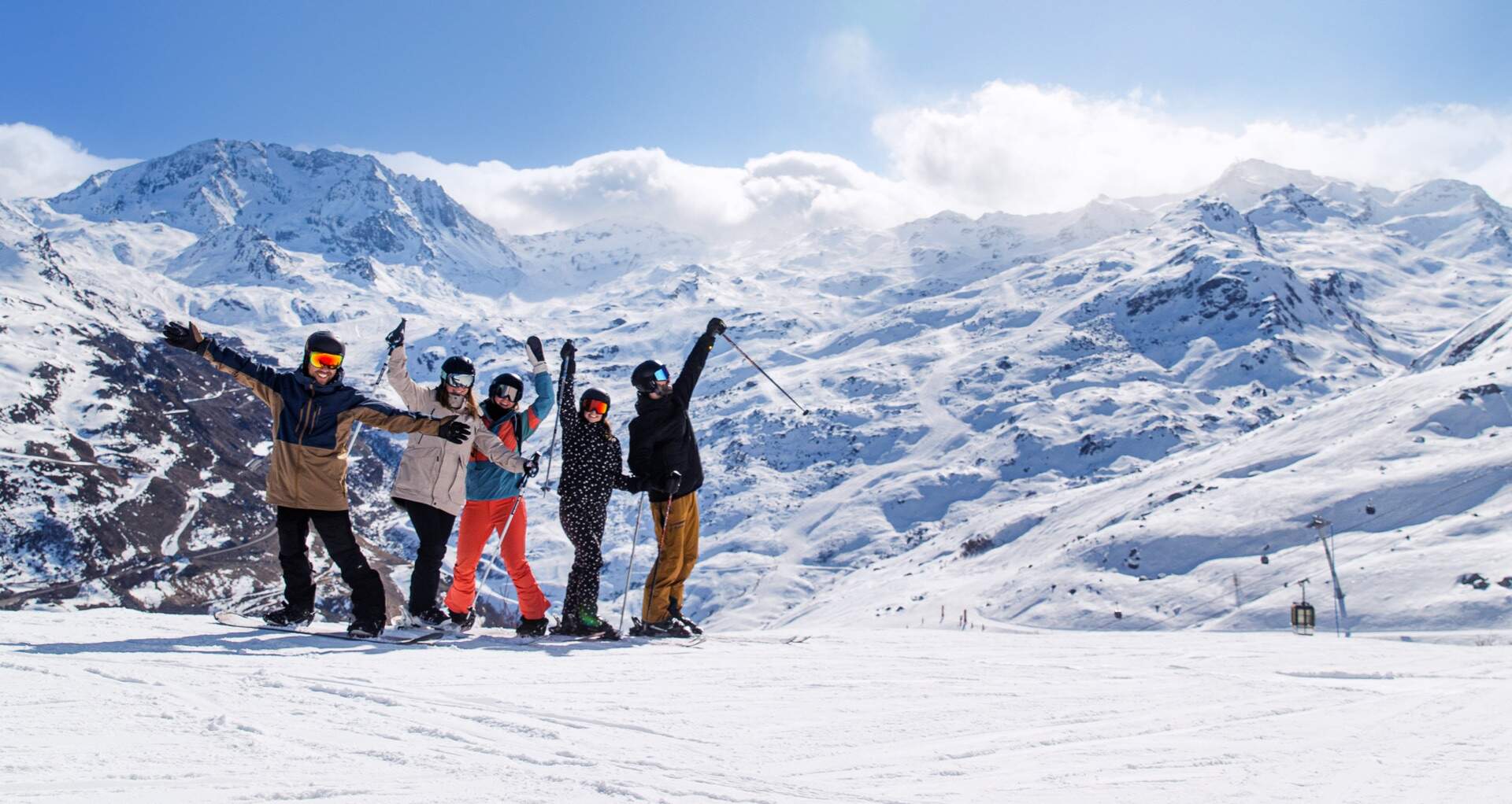 Group of friends who have booked a ski holiday with Sunwebs Early booking deals